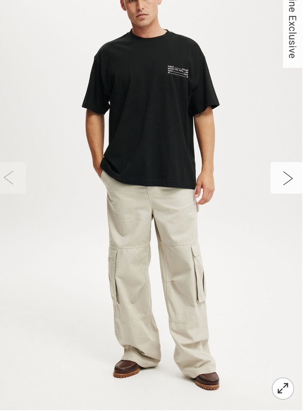 NWT Cotton On Men's Baggy Cargo Pants